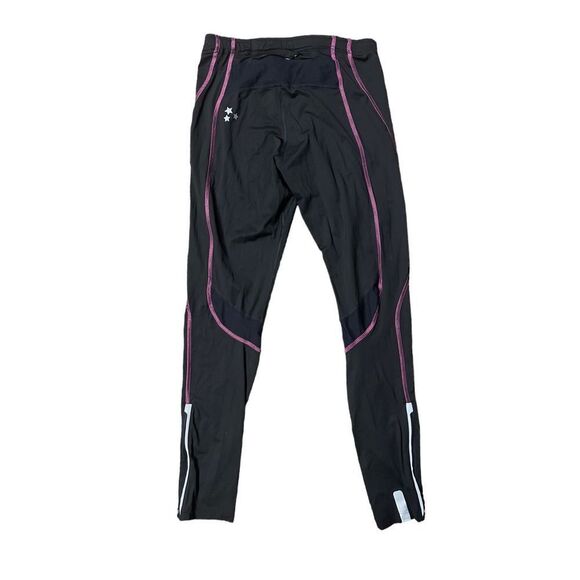 Gore wear running leggings tights black with pink stitching size XL - Picture 1 of 3